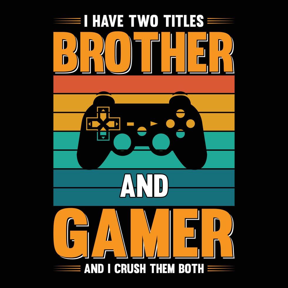 Gaming-T-Shirt-Design vektor