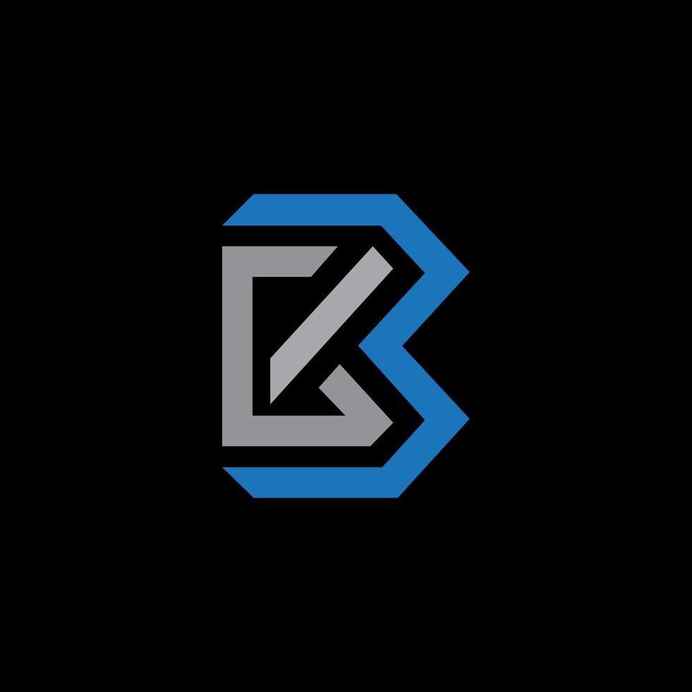 bck-Buchstaben-Logo-Design auf schwarzem Hintergrund. bck kreative Initialen schreiben Logo-Konzept. bck-Buchstaben-Design. vektor
