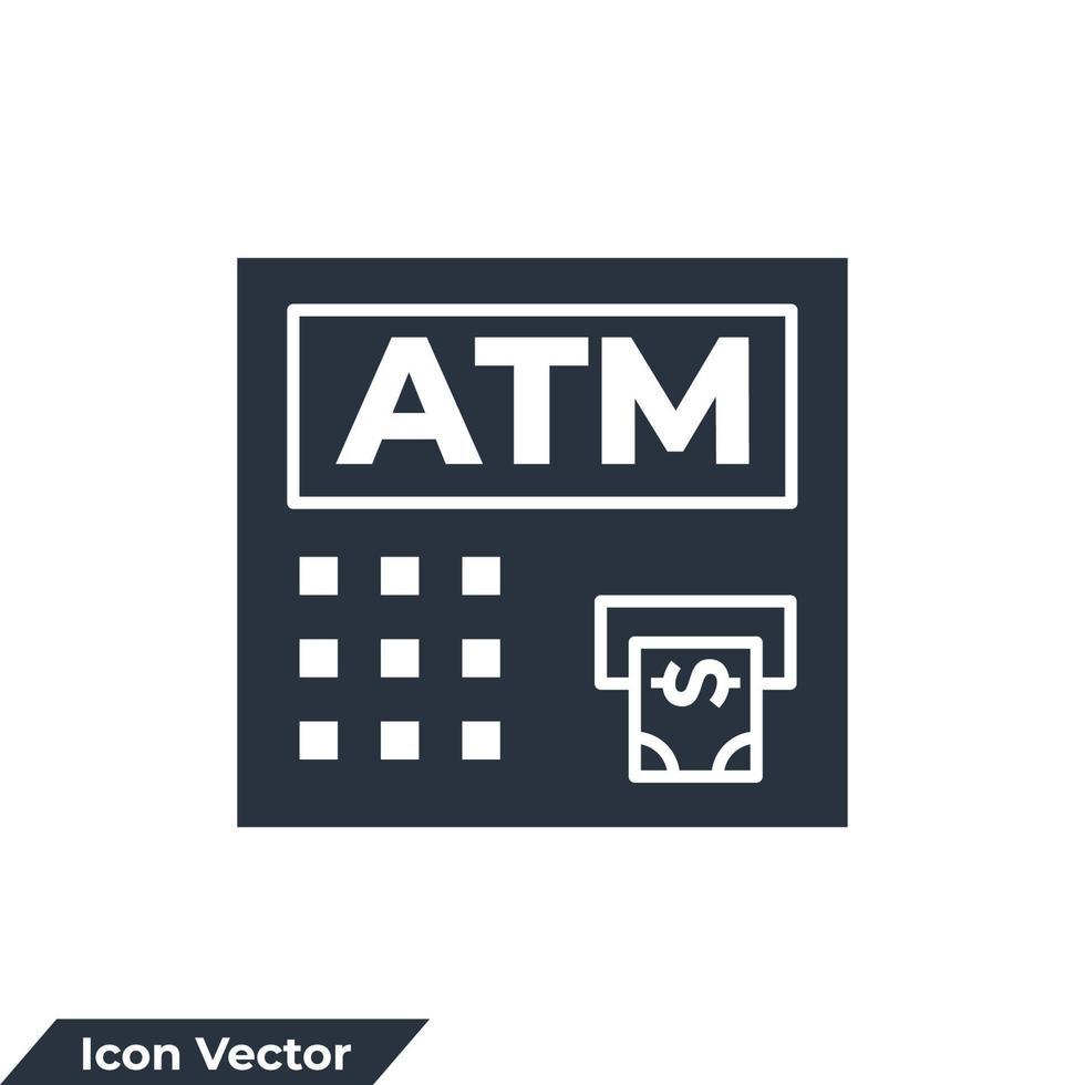 ATM-Symbol-Logo-Vektor-Illustration. Kartensymbol, Kredit-, Lastschriftsymbolvorlage für Grafik- und Webdesign-Sammlung einfügen vektor