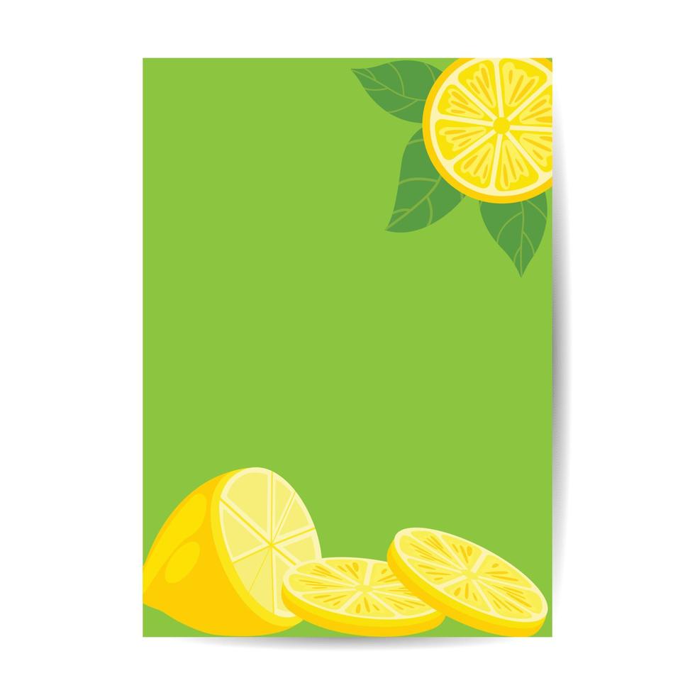 citron, lime och apelsin - färgglad, kreativ och abstrakt bakgrund. vektor