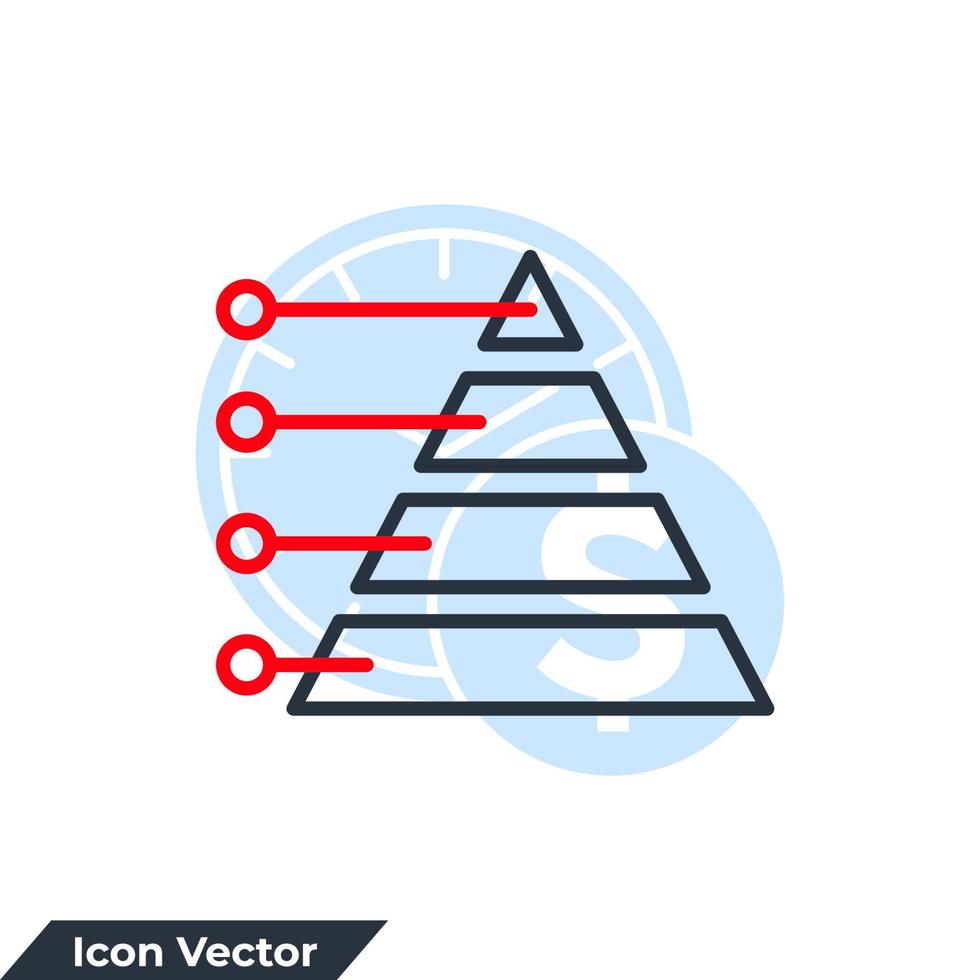 diagram ikon logotyp vektorillustration. graf symbol mall för grafik och webbdesign samling vektor