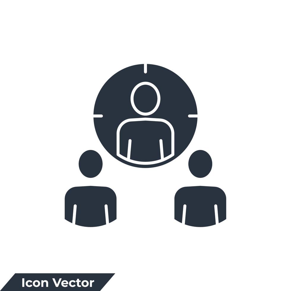 Kandidat-Symbol-Logo-Vektor-Illustration. Personalsymbolvorlage für Grafik- und Webdesign-Sammlung vektor