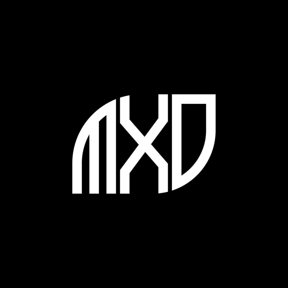 mxo brev logotyp design på svart bakgrund. mxo kreativa initialer bokstavslogotyp koncept. mxo bokstavsdesign. vektor