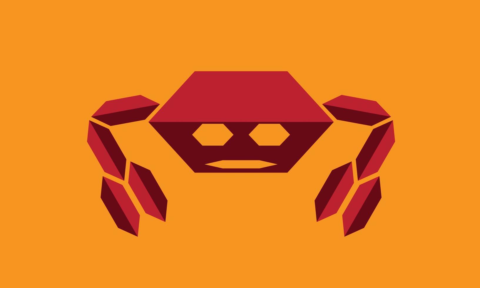 krabba vektor logotyp illustration