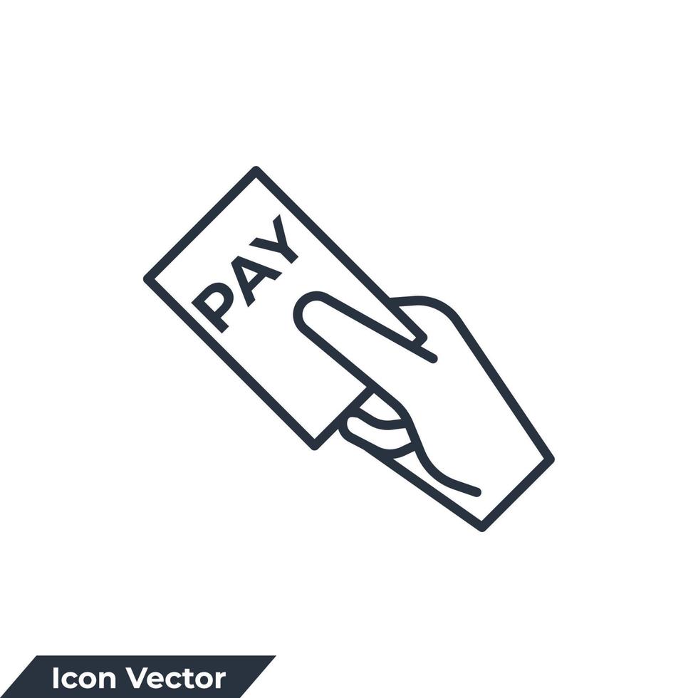 Zahlungssymbol-Logo-Vektorillustration. Symbolvorlage für Kreditkartenzahlungen für Grafik- und Webdesign-Sammlung vektor