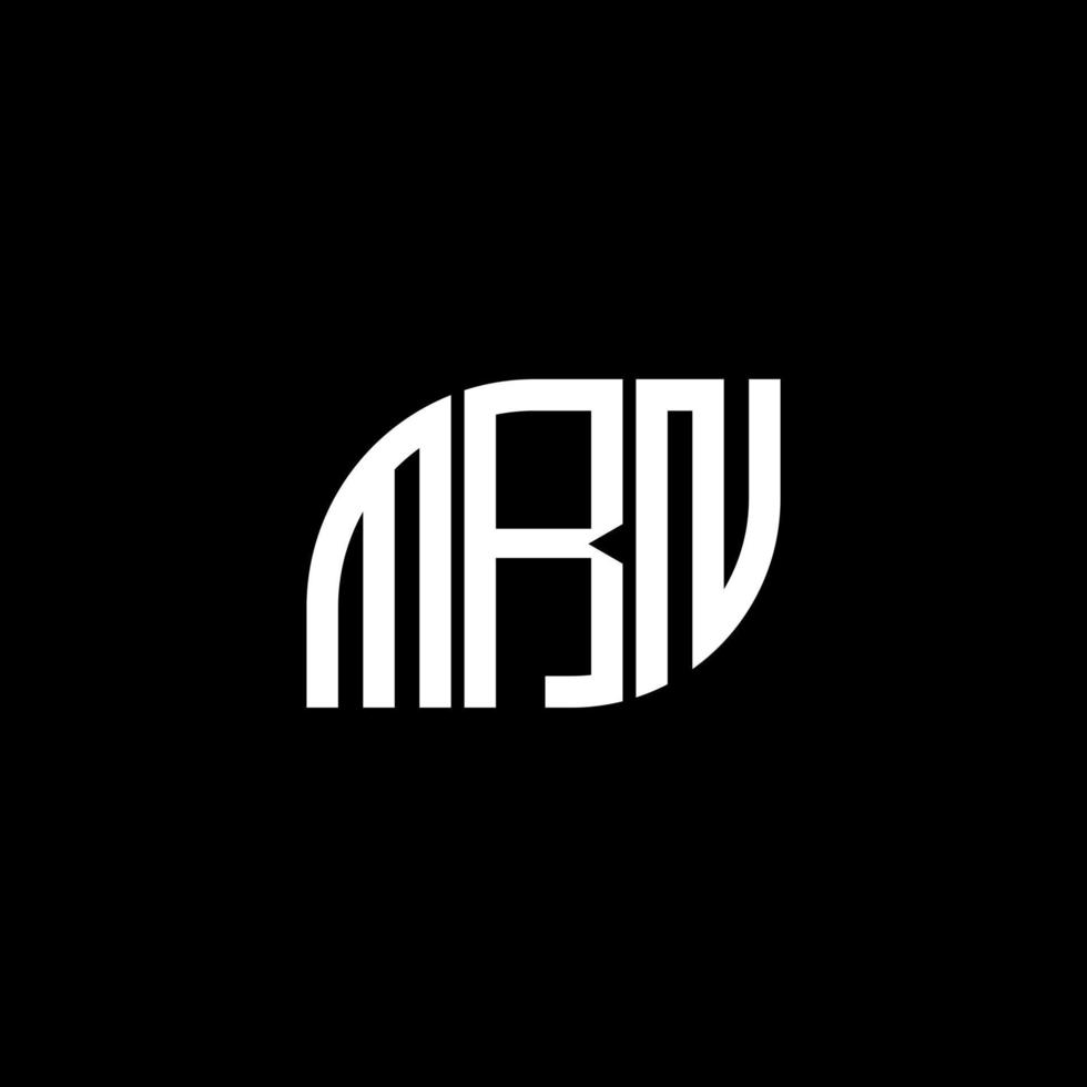mrn brev logotyp design på svart bakgrund. mrn kreativa initialer brev logotyp koncept. mrn brev design. vektor