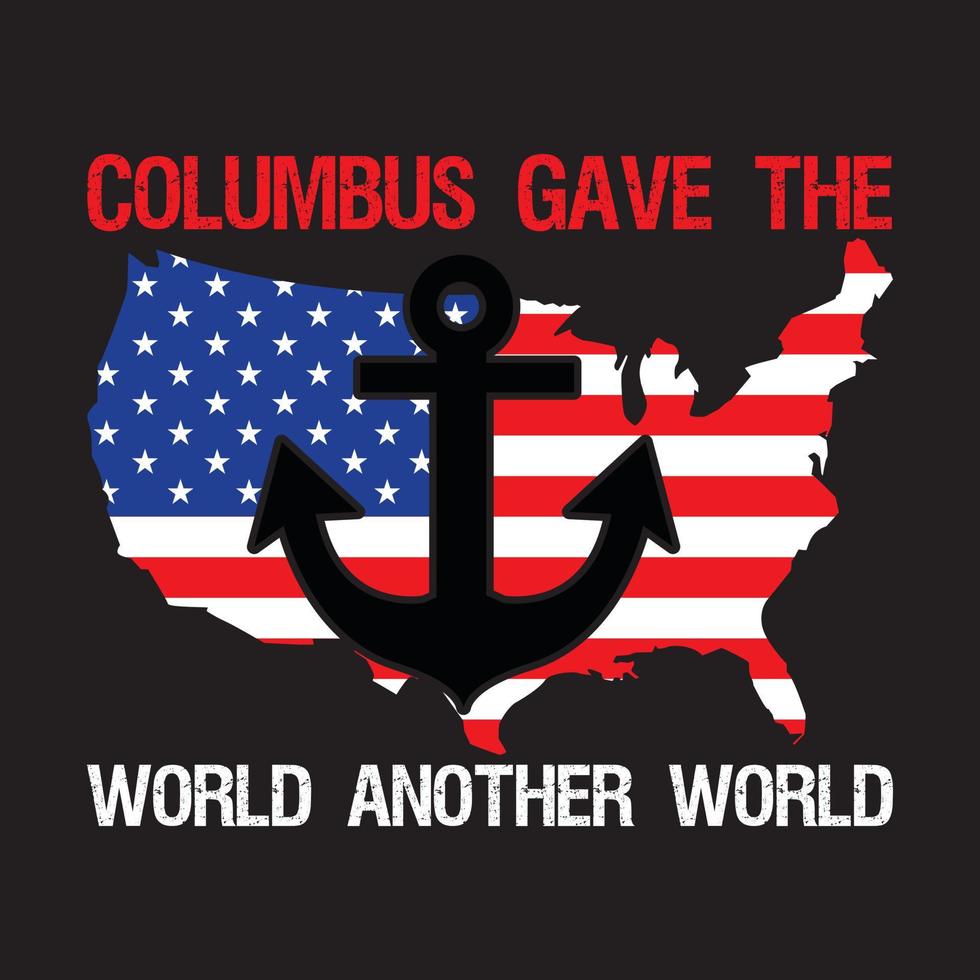 columbus t-shirt design vektor