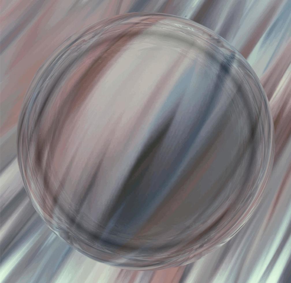 bunter 3d unscharfer kugelförmiger Ball. Vektor-Illustration vektor