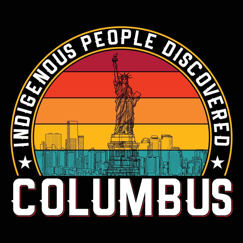 Columbus-T-Shirt-Design vektor