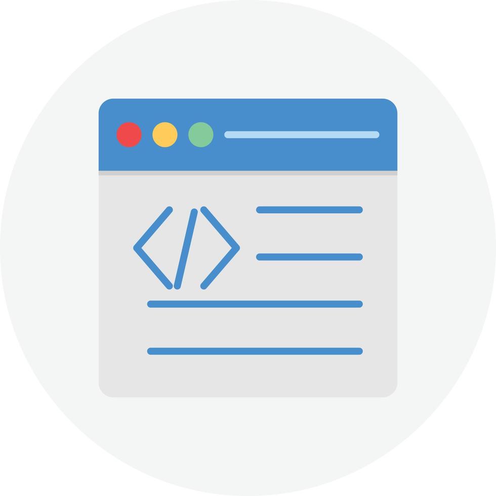 Webprogrammierung flacher Kreis vektor