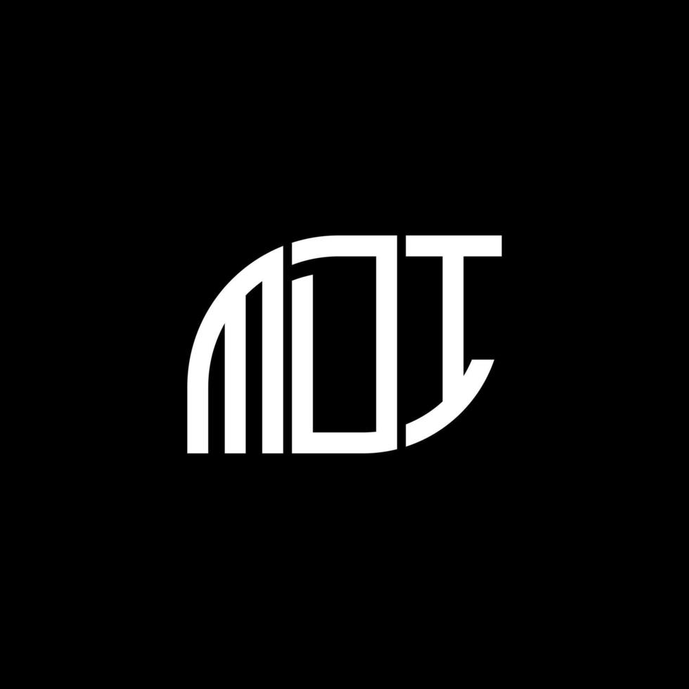 . mdi letter design.mdi letter logo design på svart bakgrund. mdi kreativa initialer brev logotyp koncept. mdi letter design.mdi letter logo design på svart bakgrund. m vektor