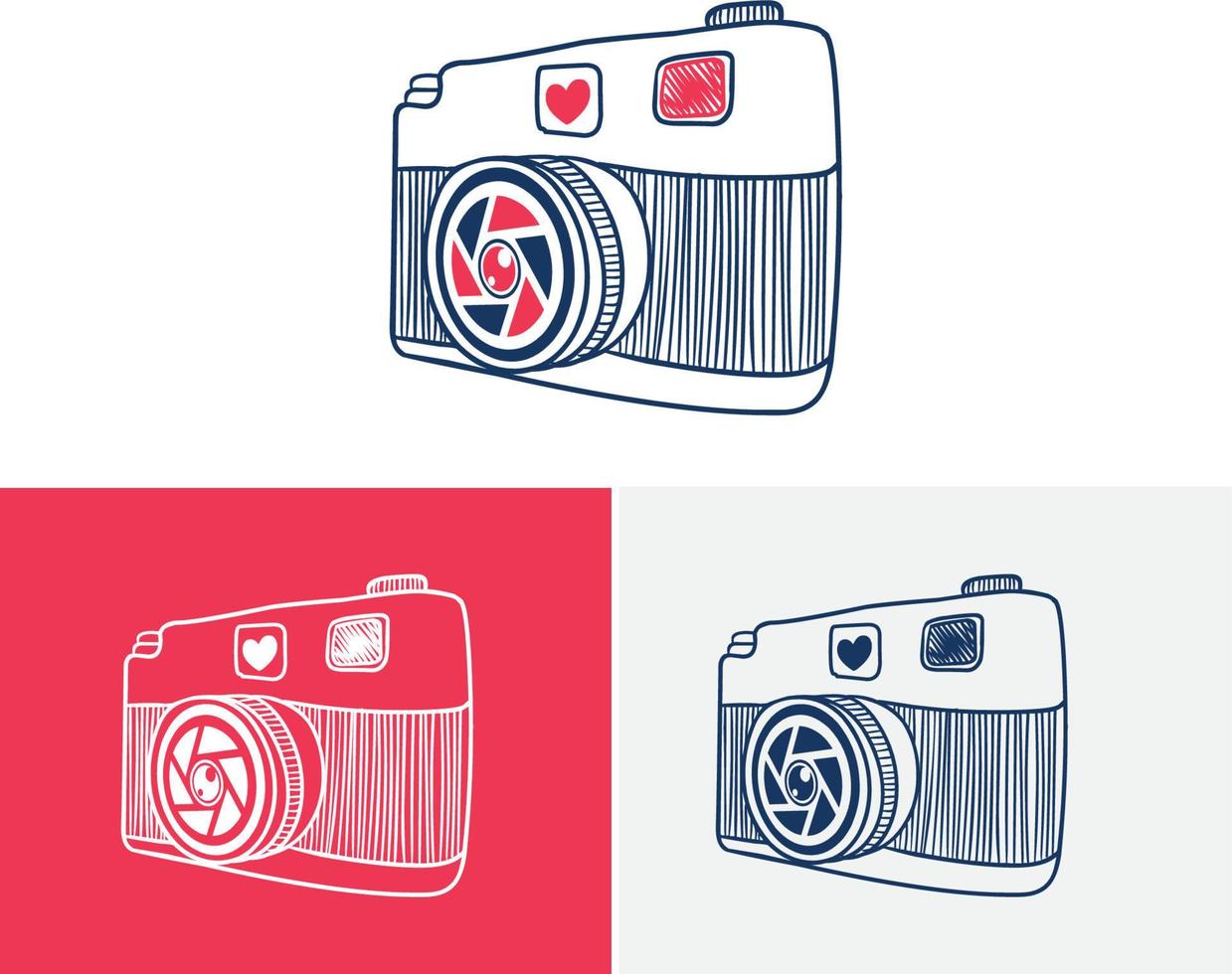 Digitalkamera-Logo, Fotografie-Logo für Fotostudio vektor