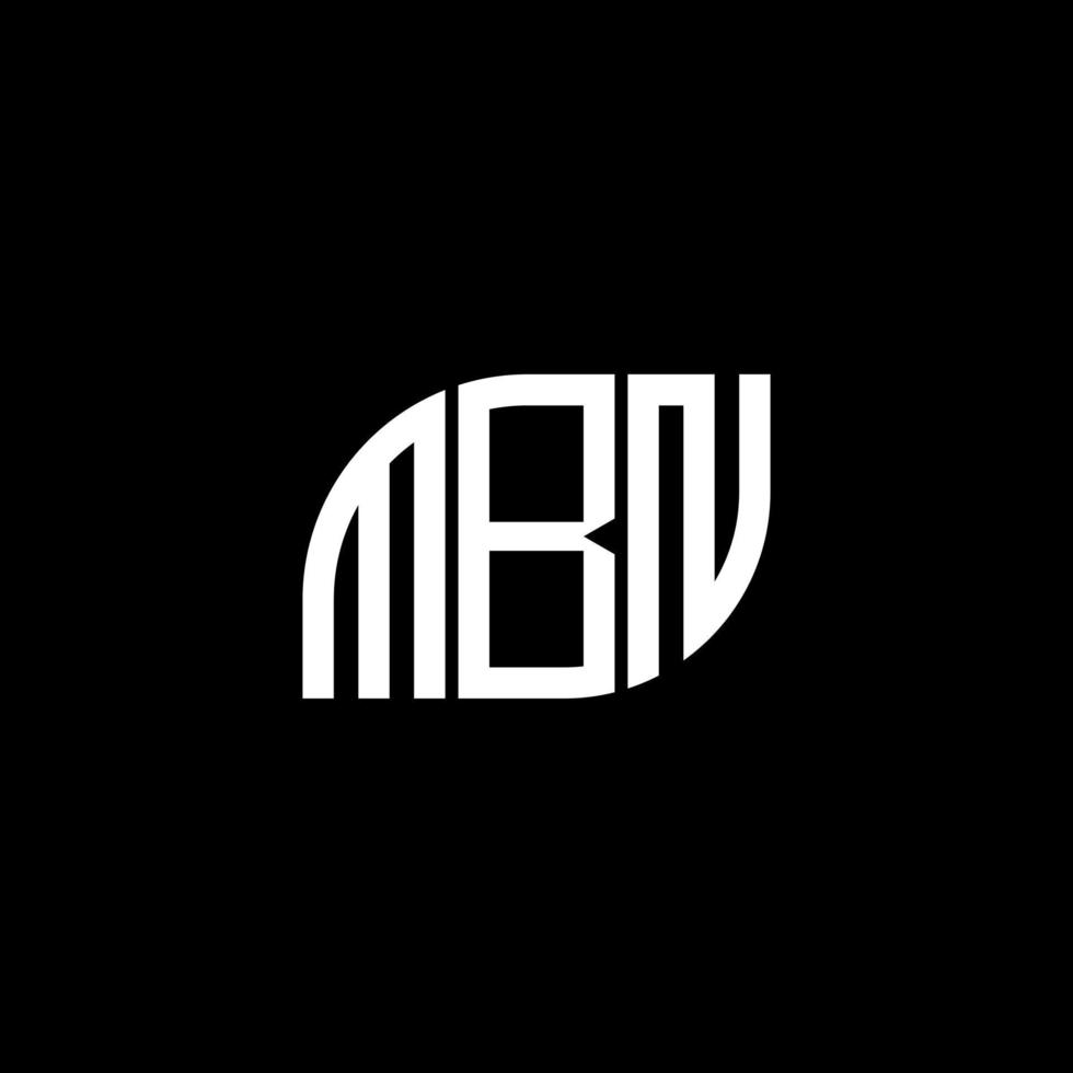 mbn brev logotyp design på svart bakgrund. mbn kreativa initialer bokstavslogotyp koncept. mbn bokstavsdesign. vektor