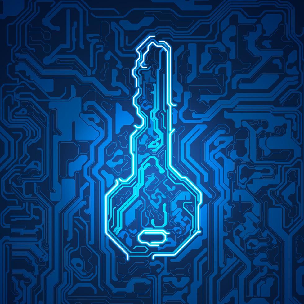 elektronisches Schlüsselelement vektor