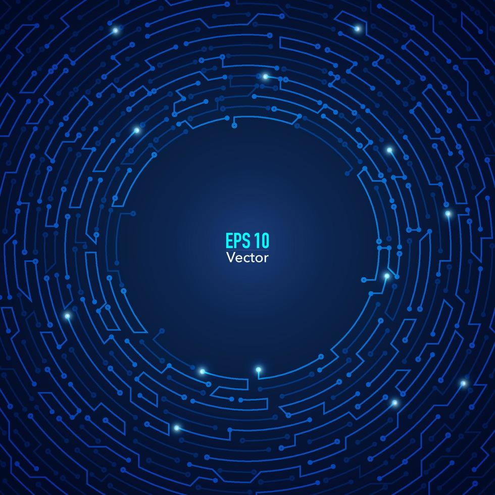 cirkel elektroniska mönster vektor
