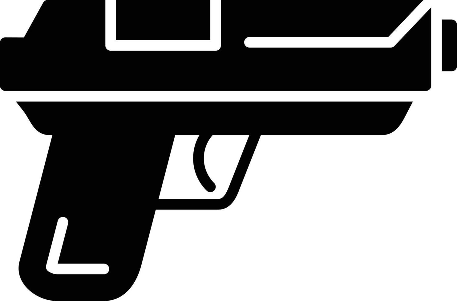 Symbol für Waffen-Glyphe vektor