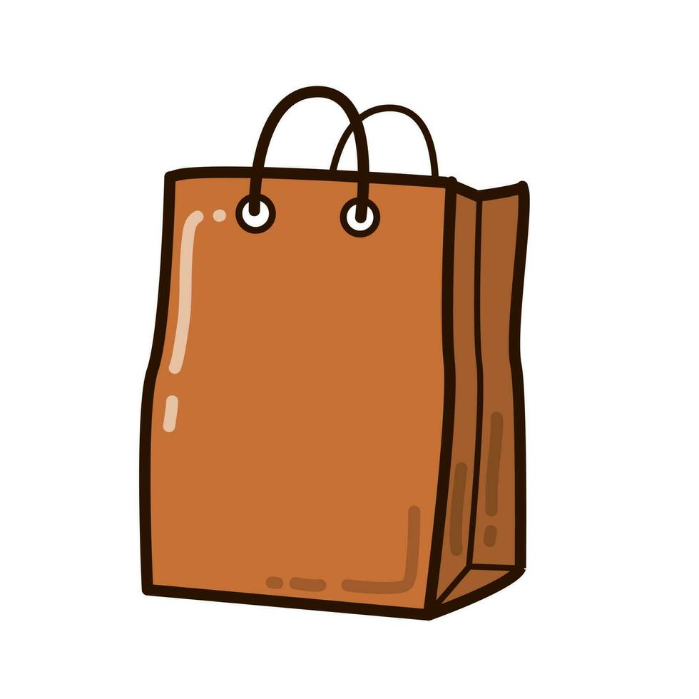 Einkaufstasche-Beutel-Vektor-Illustration vektor
