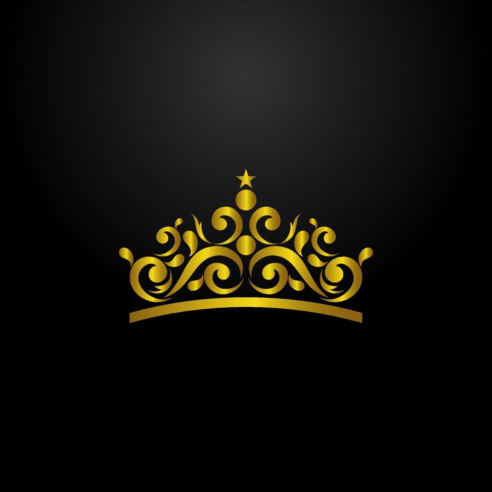 luxuriöses Kronenlogo. modernes Luxus-Logo. königliche Logo-Vektorillustration. Logo-Vorlage. vektor