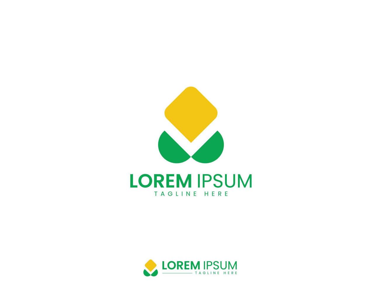 modernes minimalistisches Landschaftslogo-Design vektor