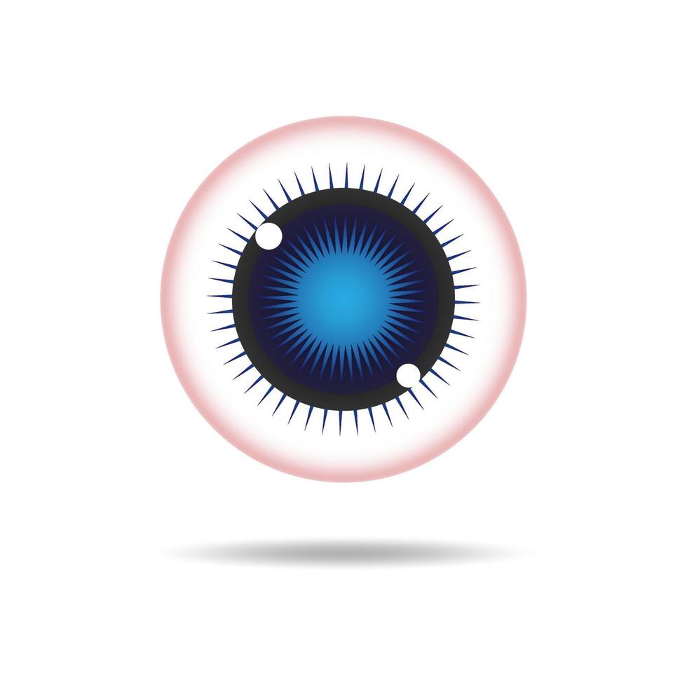 Augenpflege-Vektor-Logo-Design. Vision-Symbol isoliert vektor