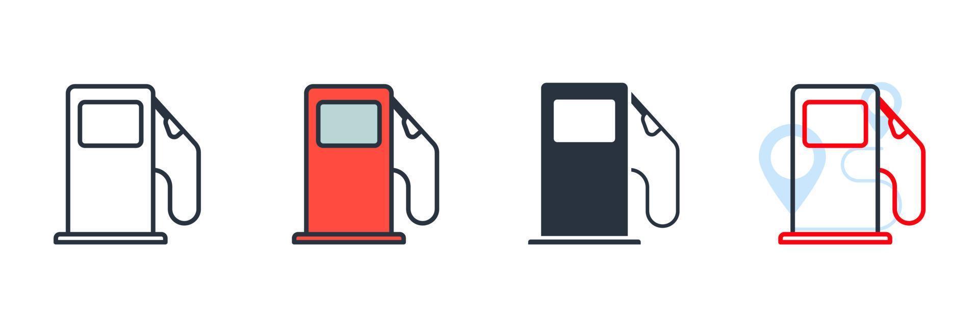 Tankstelle-Symbol-Logo-Vektor-Illustration. Kraftstoffpumpen-Symbolvorlage für Grafik- und Webdesign-Sammlung vektor