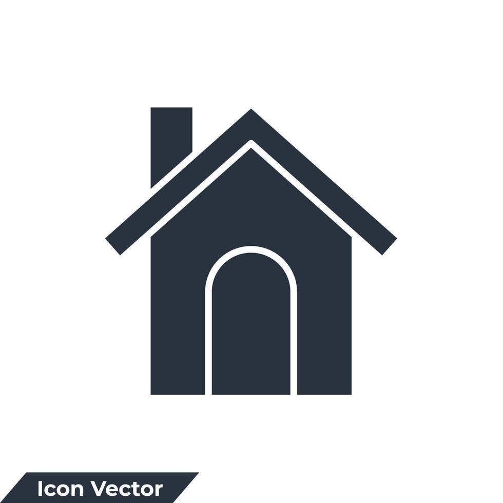 Home-Symbol-Logo-Vektor-Illustration. Homepage-Symbolvorlage für Grafik- und Webdesign-Sammlung vektor