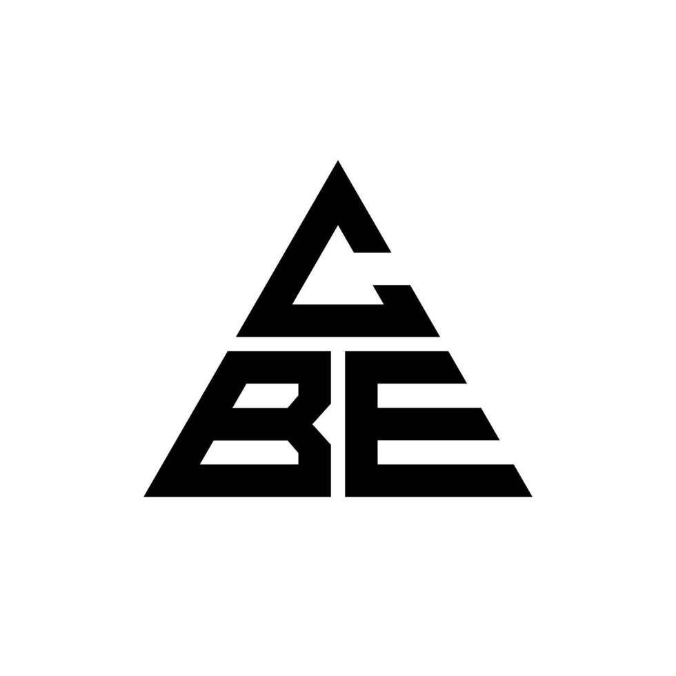 cb-Dreieck-Buchstaben-Logo-Design mit Dreiecksform. CBE-Dreieck-Logo-Design-Monogramm. CBE-Dreieck-Vektor-Logo-Vorlage mit roter Farbe. cbe dreieckiges Logo einfaches, elegantes und luxuriöses Logo. vektor