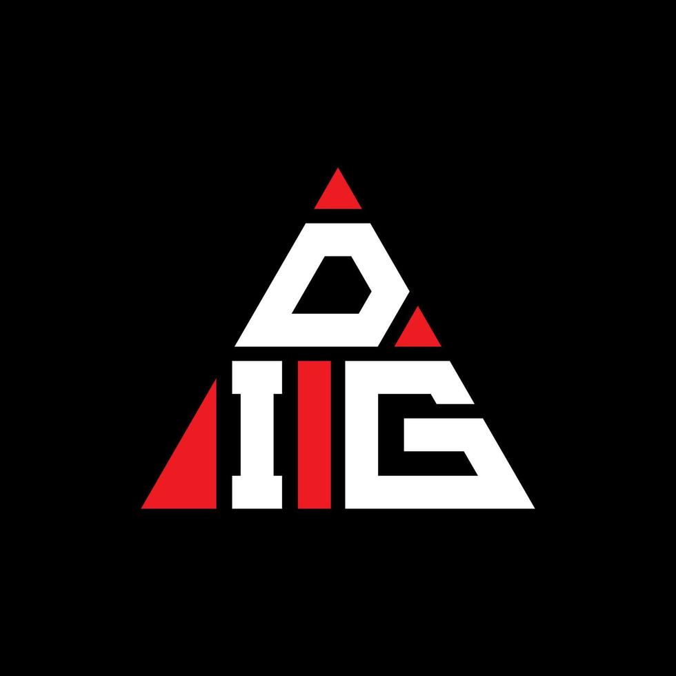 gräva triangel bokstavslogotyp design med triangelform. gräva triangel logotyp design monogram. gräva triangel vektor logotyp mall med röd färg. gräva triangulär logotyp enkel, elegant och lyxig logotyp.