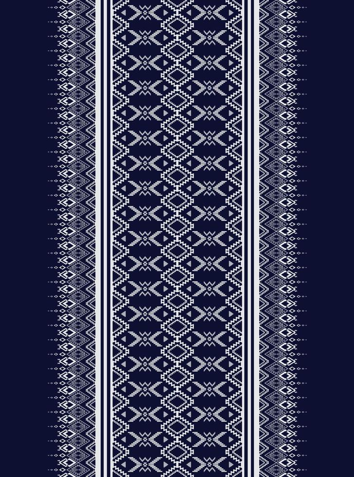 en traditionell geometrisk etnisk mönsterdesign, en textur som används för kjol, matta, tapeter, kläder, omslag, batik, tyg, kläder, mode, skjorta och vektorillustration vektor