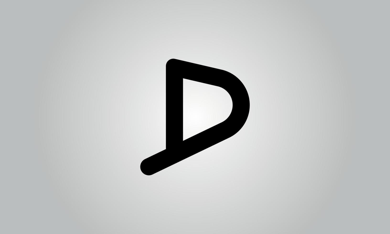 buchstabe d vektor logo kostenlose vorlage kostenloser vektor