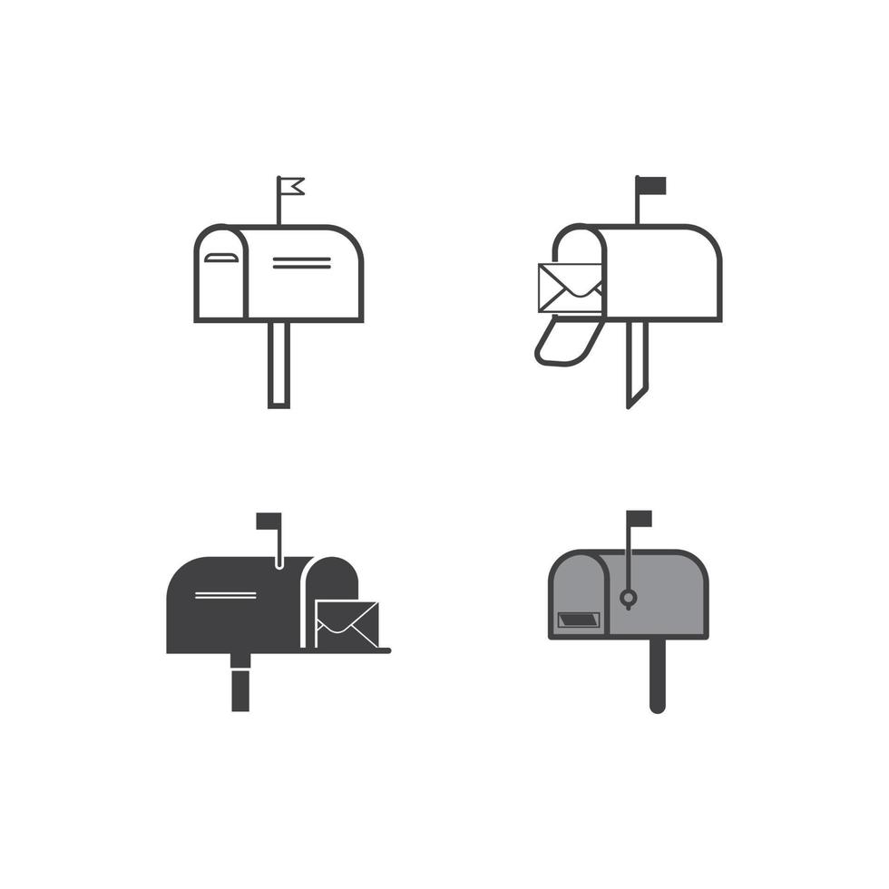 Briefkasten Symbol Vektor Illustration Designvorlage