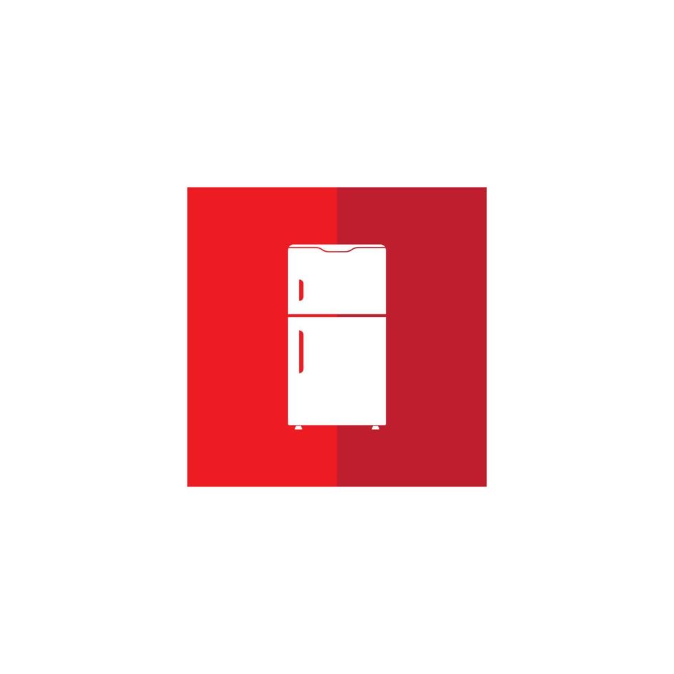 Kühlschrank-Symbol Vektor-Illustration-Design-Vorlage vektor