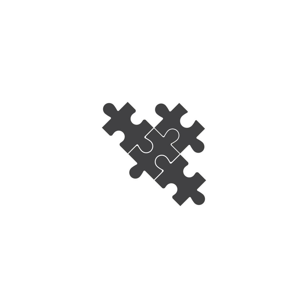 Puzzle-Symbol-Vektor-Illustration-Design-Vorlage vektor