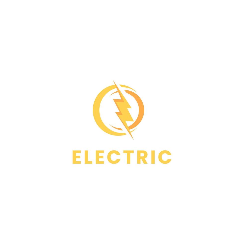 elektrische Logo-Design-Vektor-Illustration isolierter Hintergrund vektor