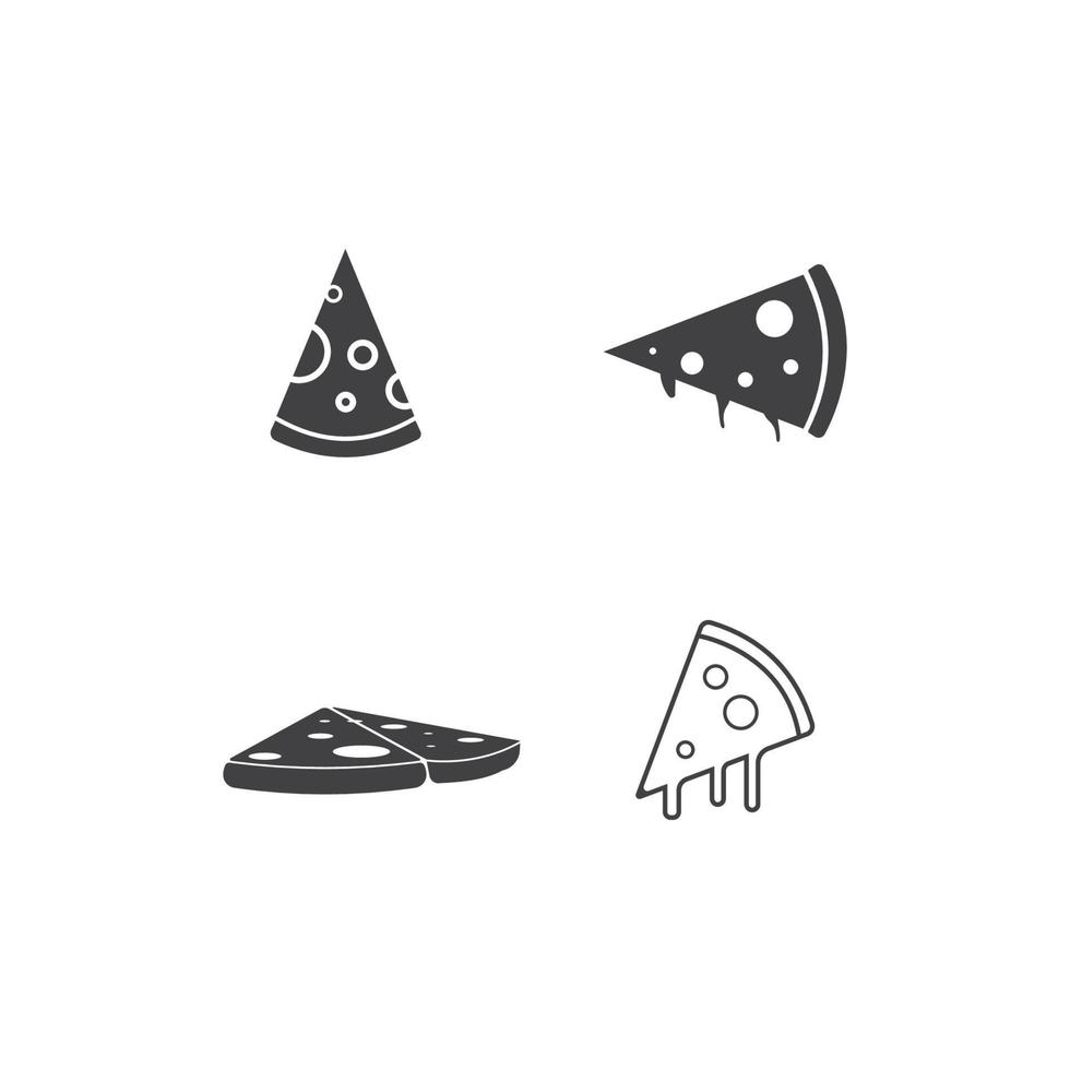 Pizza-Symbol Feuerlöscher-Symbol Vektorillustration Logo-Design vektor