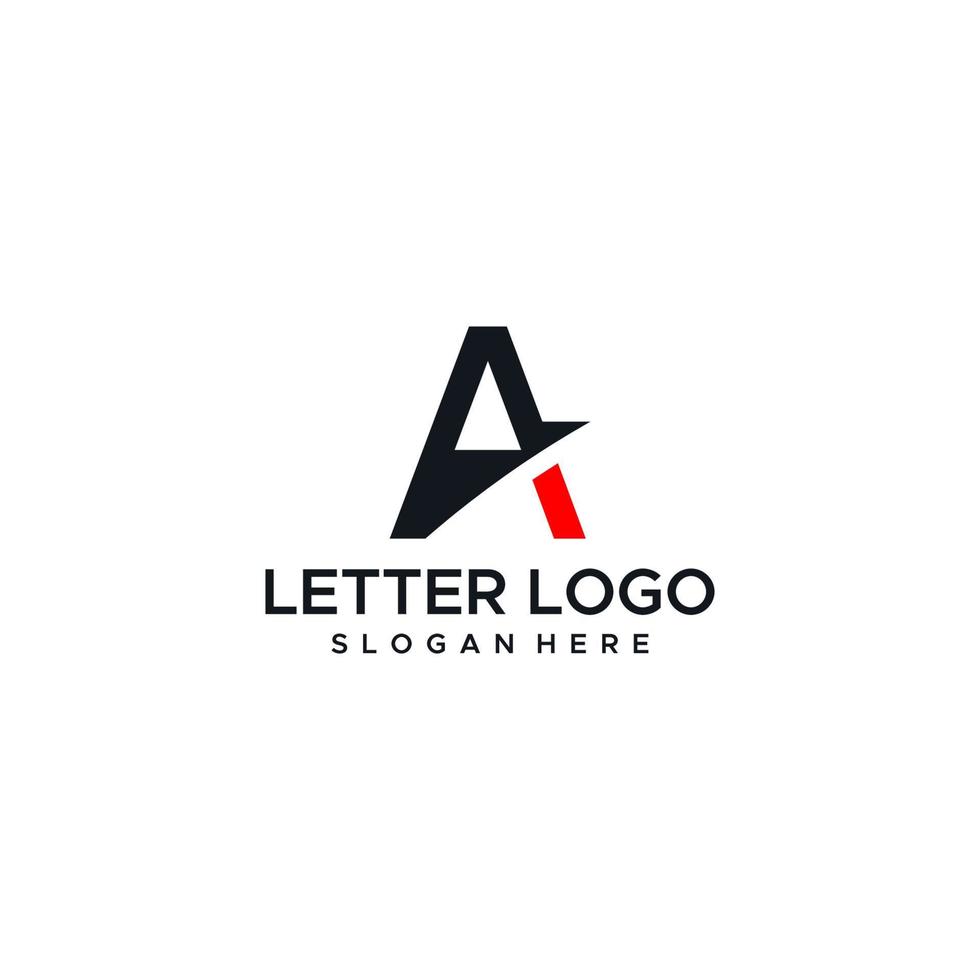 Schreiben Sie eine Logo-Design-Vektor-Illustration isoliert auf weißem Hintergrund vektor