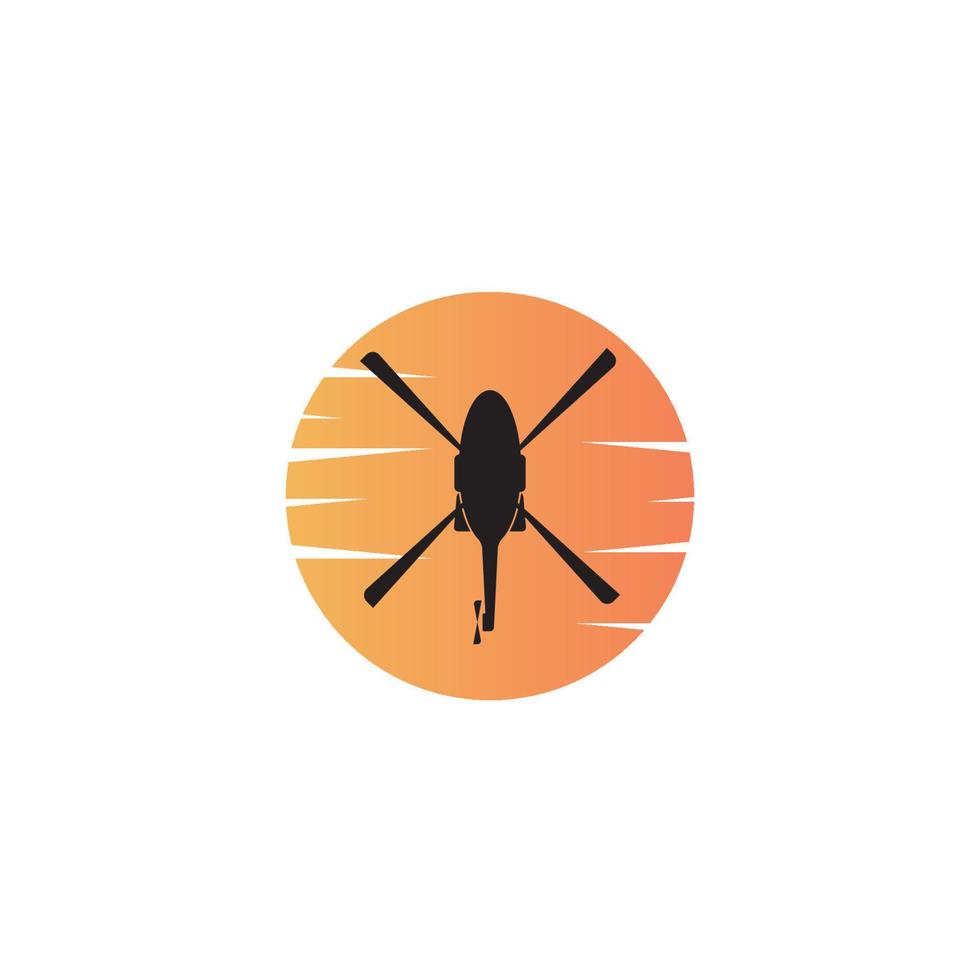 helikopter logotyp vektor illustration formgivningsmall