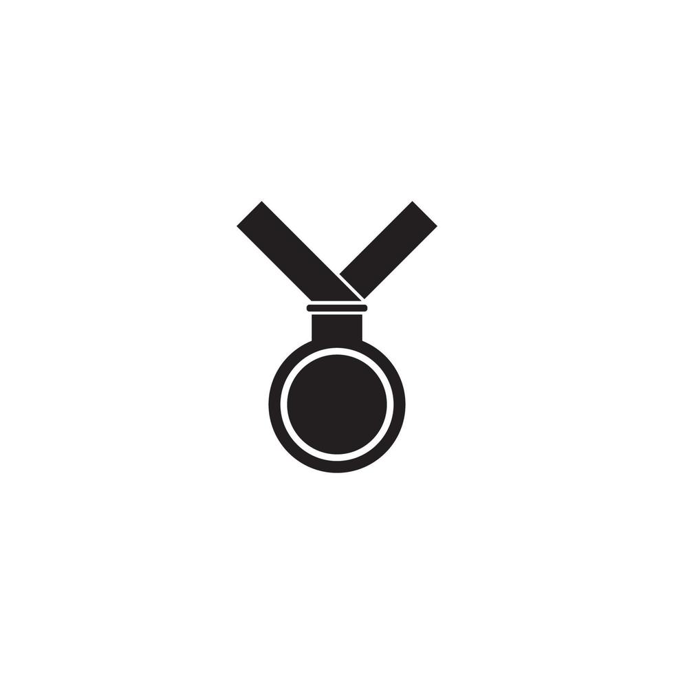 Medaillen Symbol Vektor Illustration Template Design.