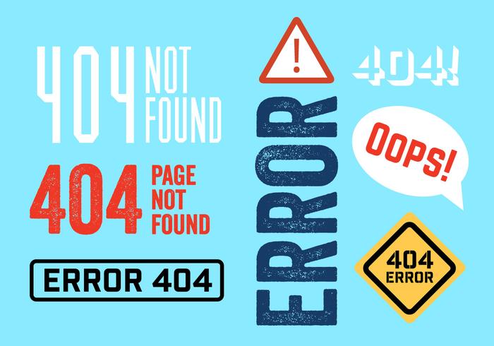 404 Fehler vektor