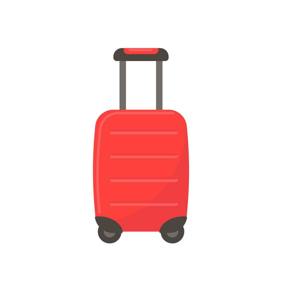 Gepäck für das Einsteigen in ein Flugzeug, um in den Urlaub zu reisen vektor