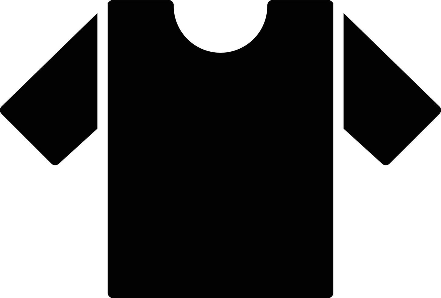 T-Shirt Glyphe-Symbol vektor