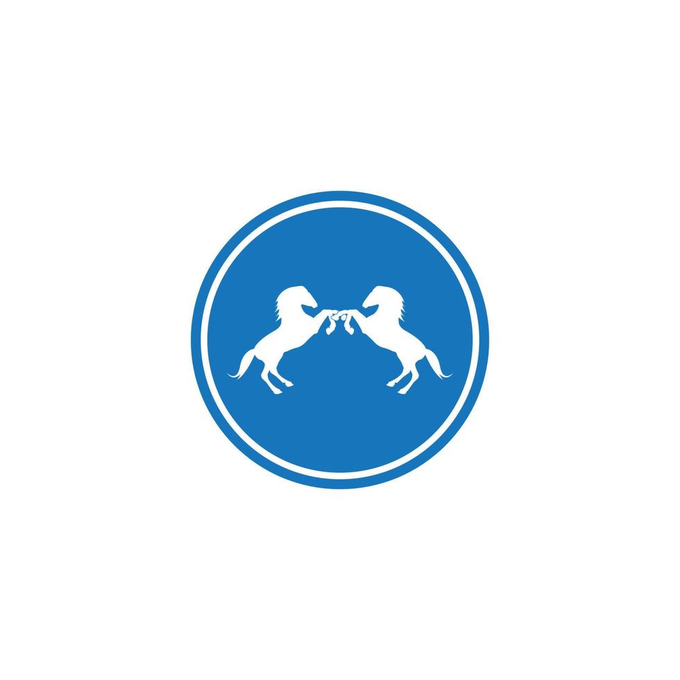 häst logotyp vektor illustration malldesign
