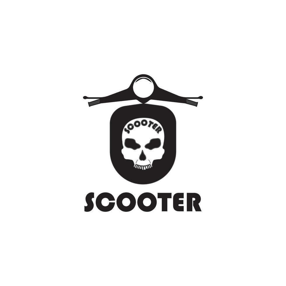 skoter logotyp vektor illustration malldesign.