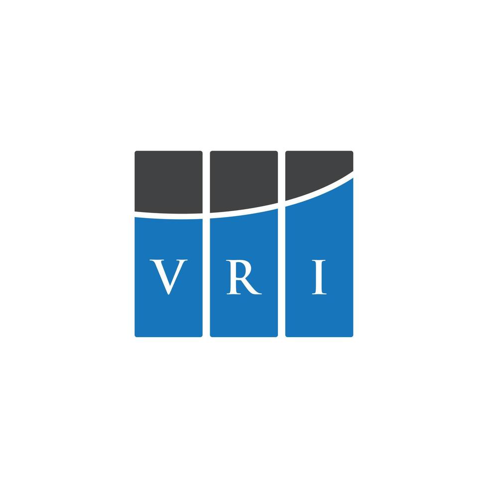 Vri-Brief-Logo-Design auf weißem Hintergrund. vri kreatives Initialen-Buchstaben-Logo-Konzept. vri Briefgestaltung. vektor