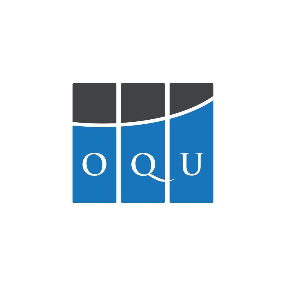 oqu-Buchstaben-Design. oqu-Buchstaben-Logo-Design auf weißem Hintergrund. oqu kreative Initialen schreiben Logo-Konzept. oqu-Buchstaben-Design. oqu-Buchstaben-Logo-Design auf weißem Hintergrund. Ö vektor