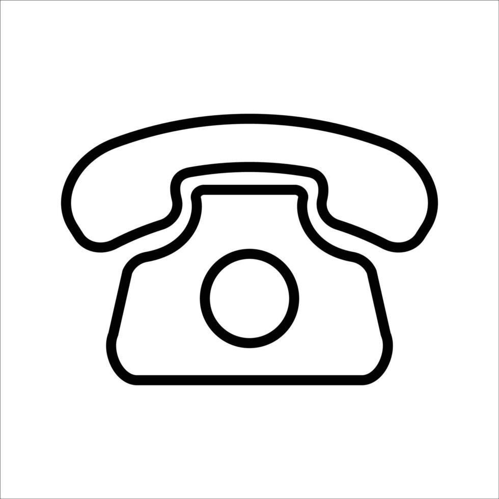 Telefonsymbol-Vektor-Design-Vorlage einfach und sauber vektor