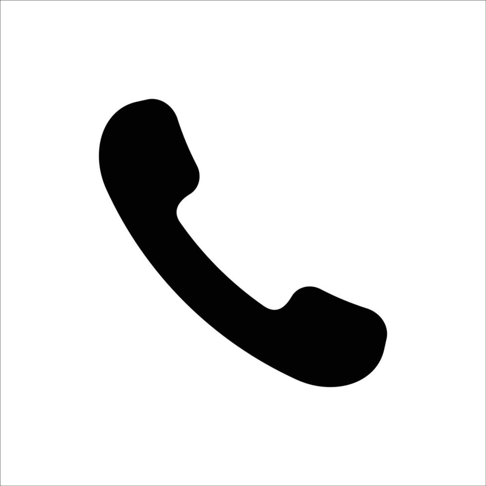 Telefonsymbol-Vektor-Design-Vorlage einfach und sauber vektor
