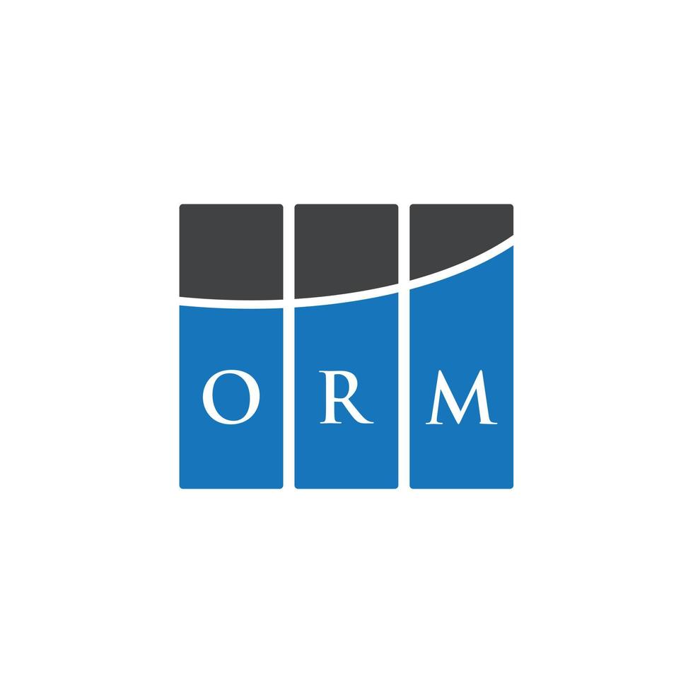 orm brev design.orm brev logotyp design på vit bakgrund. orm kreativa initialer brev logotyp koncept. orm brev design.orm brev logotyp design på vit bakgrund. o vektor