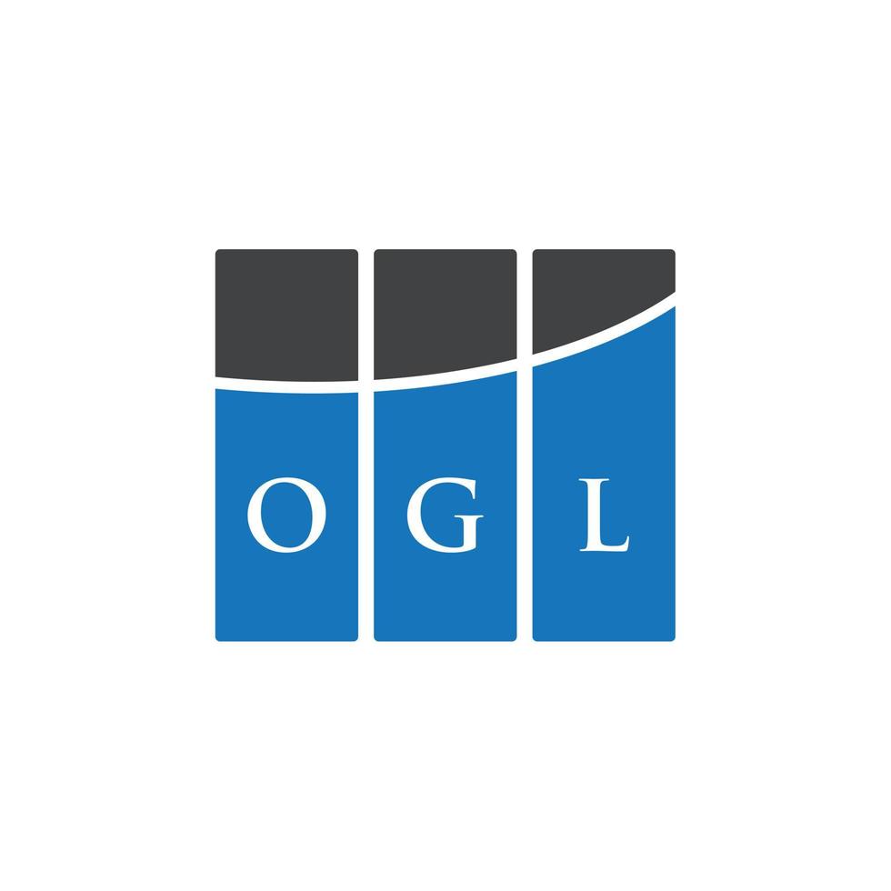 ogl brev logotyp design på vit bakgrund. ogl kreativa initialer brev logotyp koncept. ogl bokstavsdesign. vektor