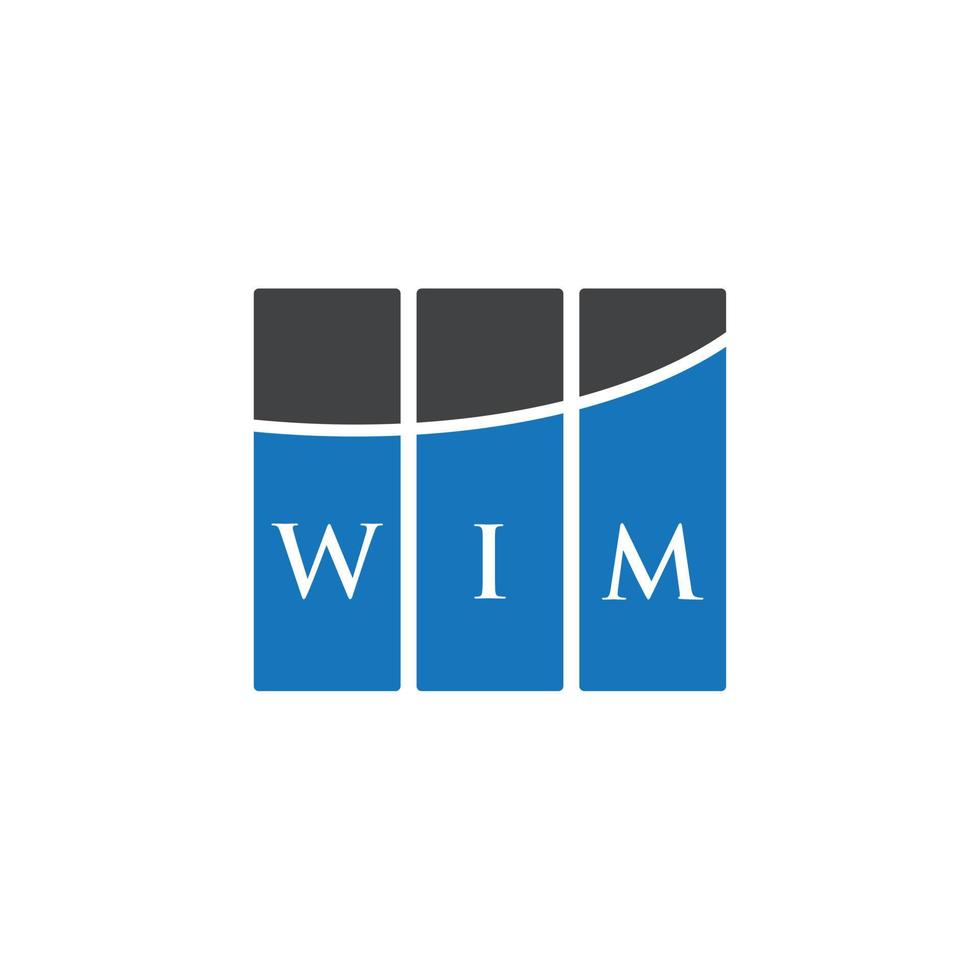Wim-Brief-Logo-Design auf weißem Hintergrund. wim kreative initialen brief logo konzept. Wim-Brief-Design. vektor